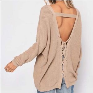 Tobi Open Back Sweater
